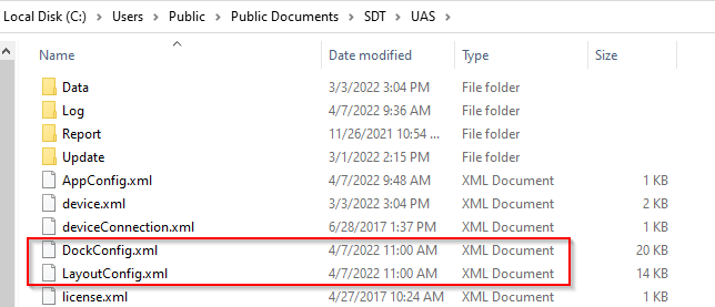 UAS Reset Window Layout